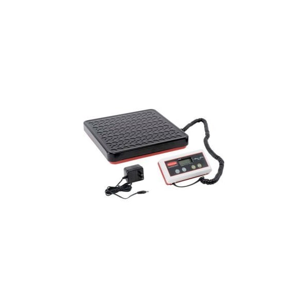 Rubbermaid Commercial Pelouze FG404088 Digital Receiving Scale with Remote Display, 400lb x 0.5lb, Black/Red/White FG404088 - main